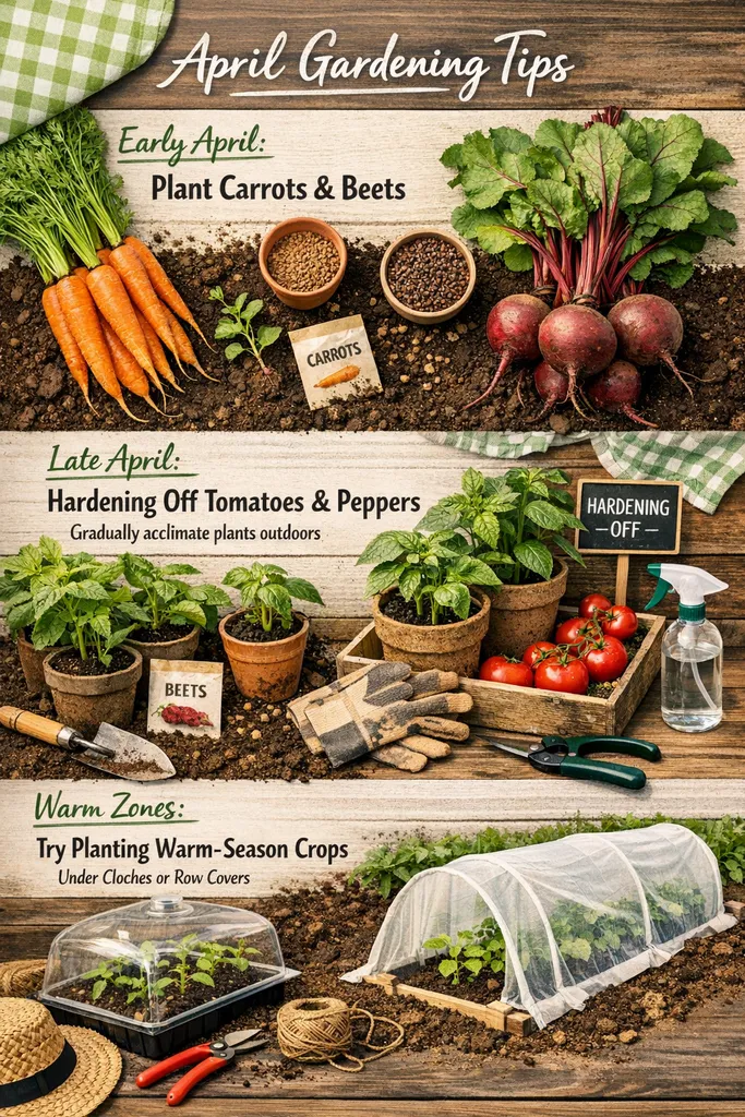 April Early Spring Vegetable Planting Chart