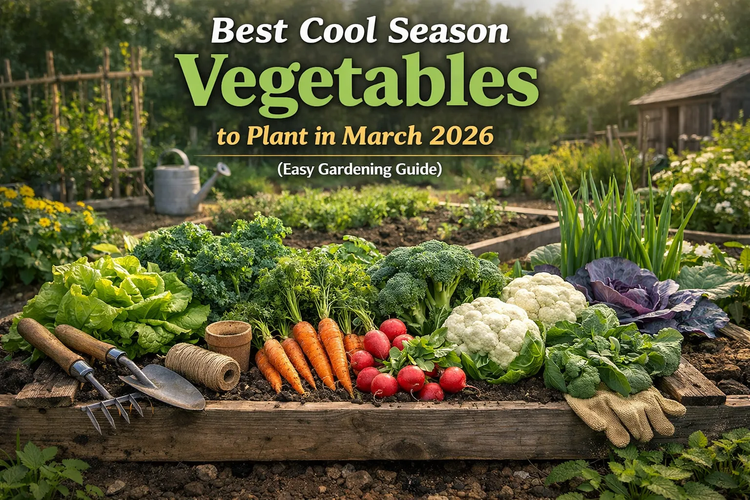 Best Cool Season Vegetables to Plant in March in 2026 (Easy Gardening Guide)